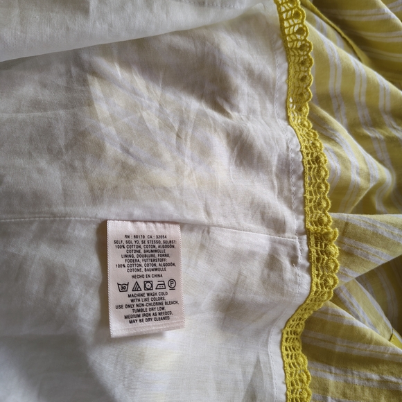 Moulinette Soeurs Yellow Striped Midi Dress - Picture 5 of 5